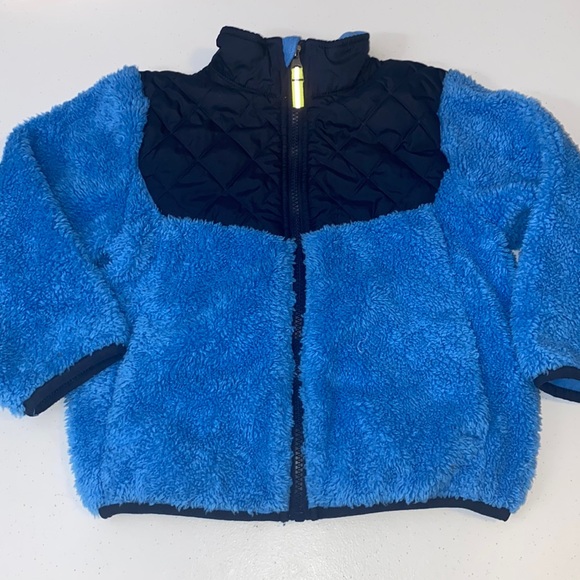 C9 By Champion Toddler Boy Full Zip Blue Sherpa Winter Jacket Size 5t - Picture 1 of 9